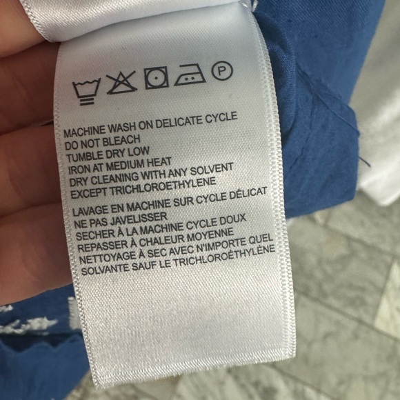 FARM RIO ANTHROPOLOGIE NWOT MACAW EMBROIDERED MAXI BLUE DRESS XS - Picture 15 of 16